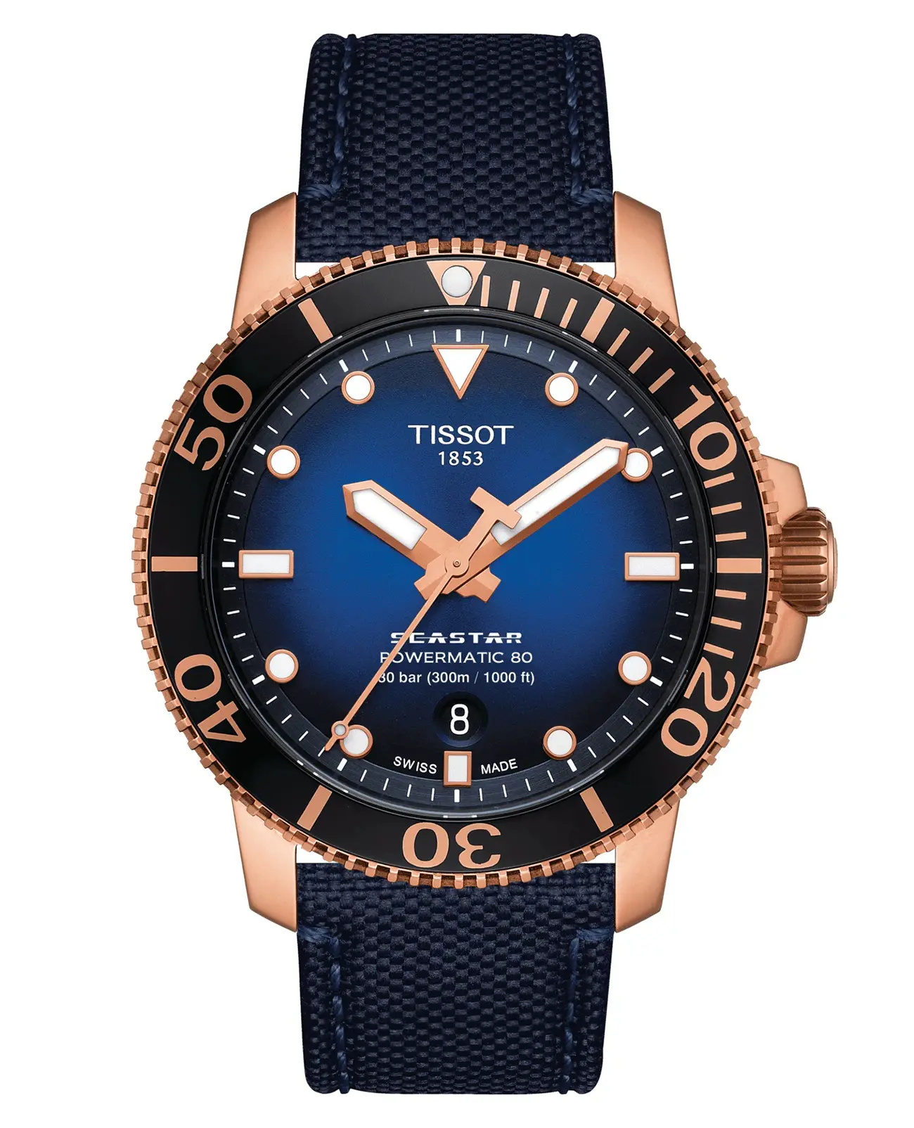 Часы Tissot Seastar 1000 Powermatic 80 T1204073704100 купить в Братске по  цене 125900 RUB: описание, характеристики